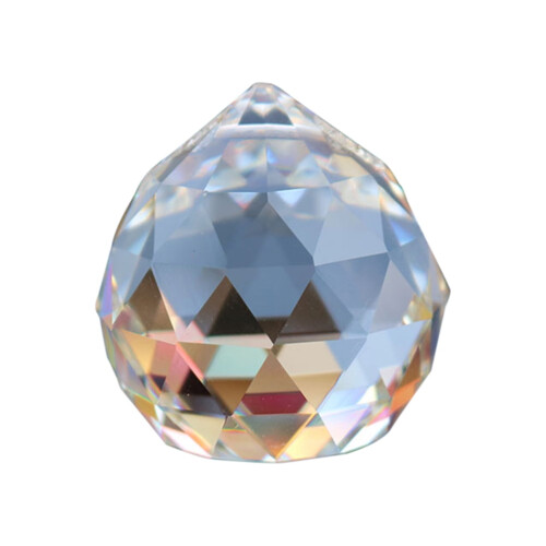 Crystal chandelier pendants clear ball prisms 2 pcs 2