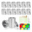12Pack Empty Paint Cans with Lids,1/2 Cup Capacity Empty Unlined Paint Cans Paint Storage Containers,for Painting Crafts 2