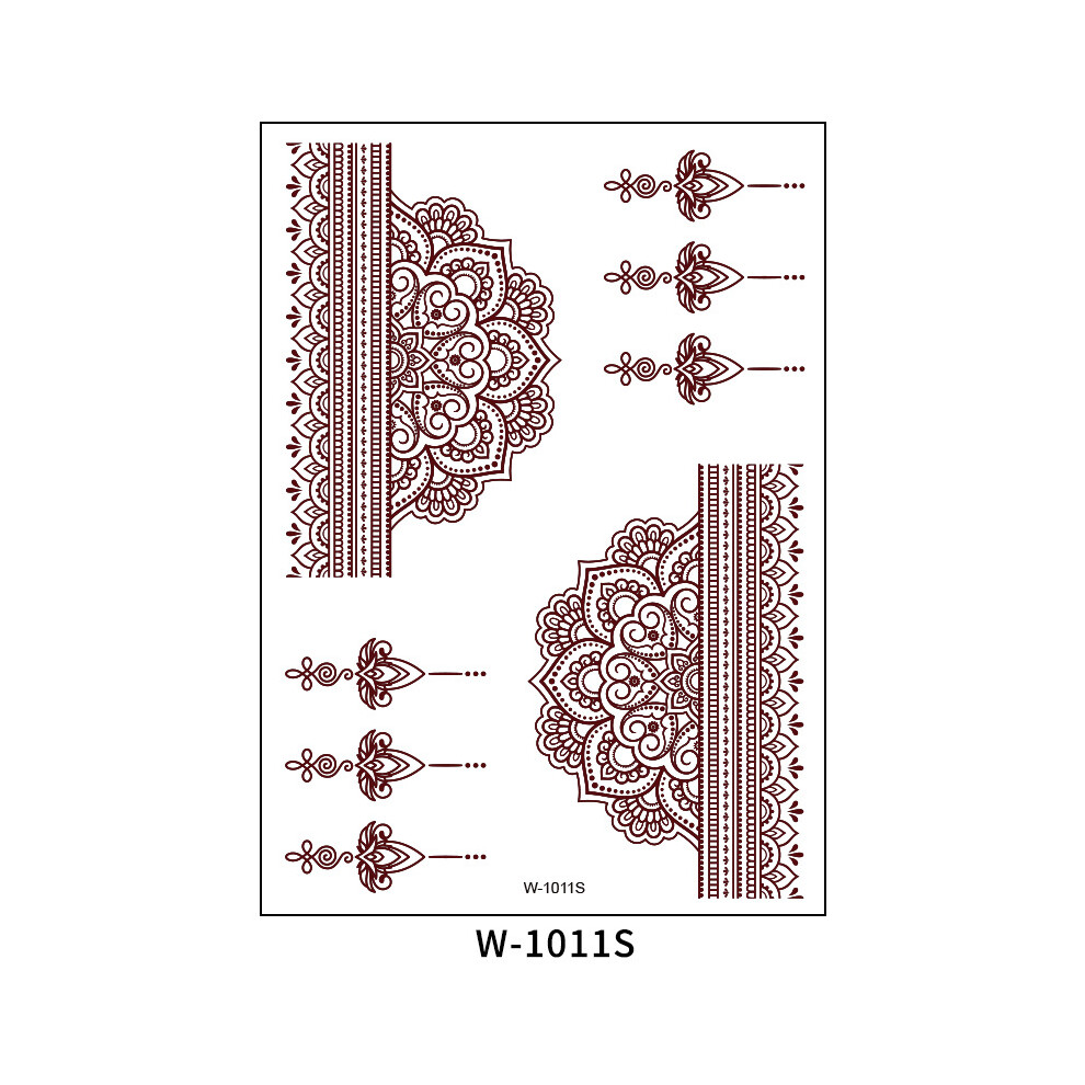 Dachuang Beauty White (F4) Henna Sticker Tattoo 208X148mm