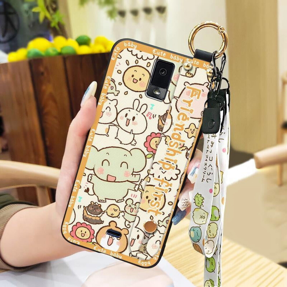 Blu View3/B140dl Phone Case – Soft Cartoon Silicone Case With Lanyard, Wristband, Dirt-Resistant, Waterproof, Shockproof, Kickstand 9193271222927