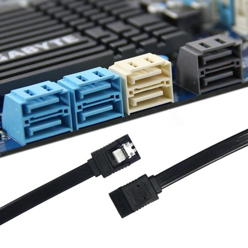 1.31ft Serial 3 Data Hard Cable 6GB/S High Speed Black Straight 40CM Copper 1