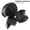Efficient Airflow Black ABS Round Ventilation Hose Diffuser Grille Cover Wall Ceiling Mounting Easy Cleaning & Low Noise 2