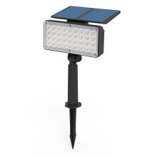Projecteurs solaires à 36 LED, 2 modes, étanches, allumage automatique du crépuscule à l'aube — Idéaux pour le jardin, la terrasse, le porche,