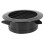 Efficient Airflow Black ABS Round Ventilation Hose Diffuser Grille Cover Wall Ceiling Mounting Easy Cleaning & Low Noise 3