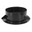 Efficient Airflow Black ABS Round Ventilation Hose Diffuser Grille Cover Wall Ceiling Mounting Easy Cleaning & Low Noise 4