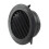 Efficient Airflow Black ABS Round Ventilation Hose Diffuser Grille Cover Wall Ceiling Mounting Easy Cleaning & Low Noise 5