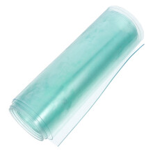 PVC dog door flap sky-blue clear view 1 piece