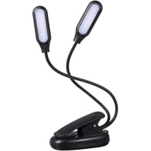 Desk Lamps 5/10LED Desk Lamp 3 Mode Table Lamp with Clamp Clip Base Flexible Bendable Tube Battery Powered Desk Reading Bedroom Light (Color : B)