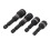 4 Piece Magnetic Socket Nut Driver Drill Bit Set with Hexagonal Handle 3