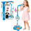 Star Microphone Toy with Stand and Lights, Adjustable Height 1