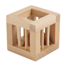 2022 Secret Pyramids Wood Brain Teaser Puzzle Cube, IQ Toy for Kids 4-12, Compatible with STEM Learning