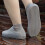 (Gray, L) Waterproof Silicone Shoe Covers for Cycling 2