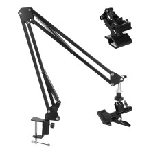 Adjustable 360 Rotatable Metal Embroidery Stand Holder – Compatible with Hoops, Cross Stitch, Needlepoint, Tablet & Phone