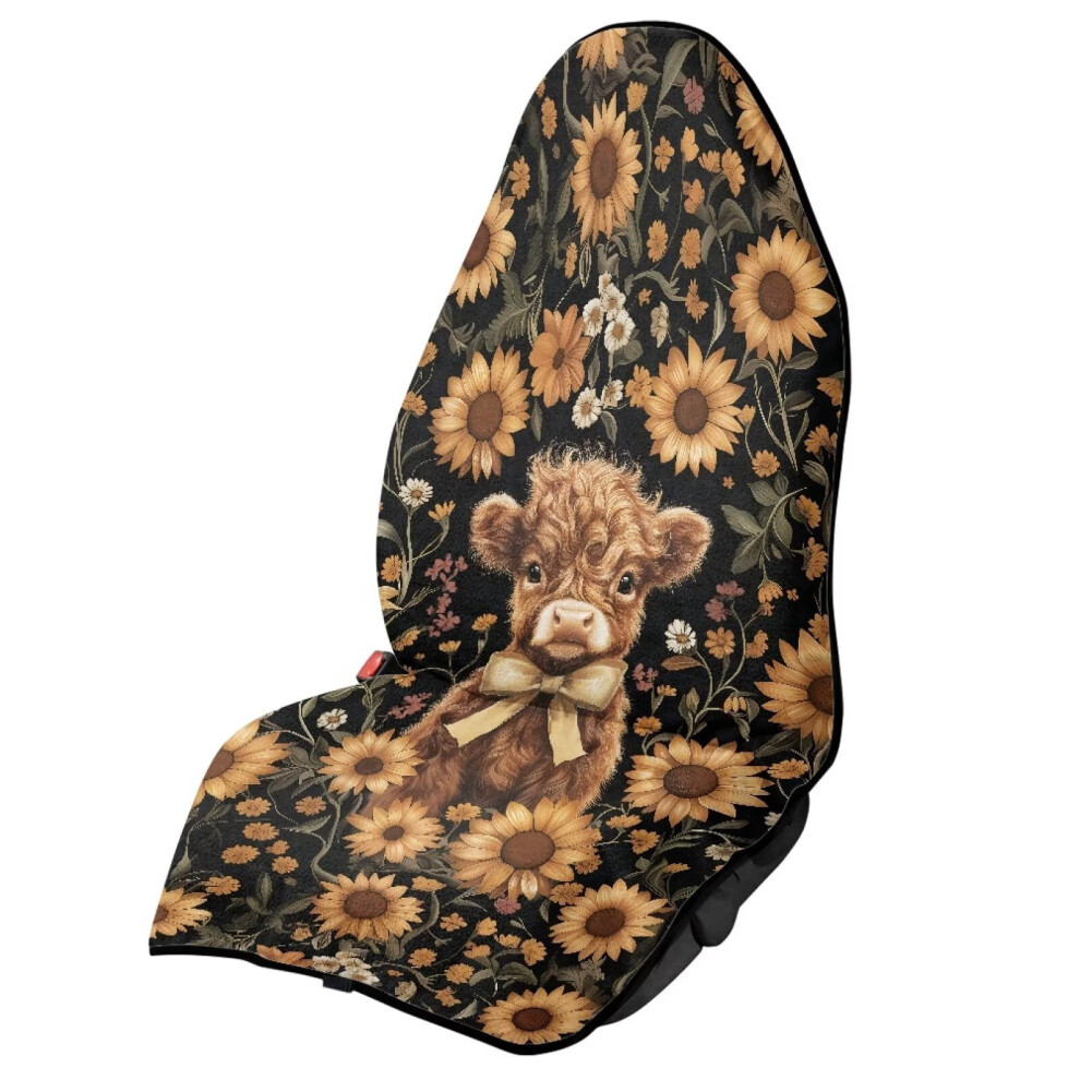 Sunflower Heights Cow Car Seat Cover Protector Front Seats 9362892813924