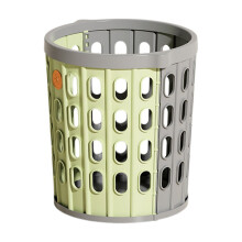 Modular 3-Section Collapsible Trash Can – Space-Saving, Easy-Clean Plastic Bin for Office, Living Room, Kitchen, Bathroom
