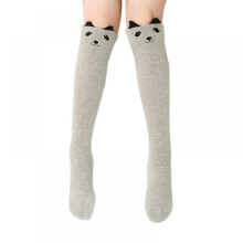 Children Girls Toddler Kids Knee High Length Socks Animal Cat Cartoon 3-12 years