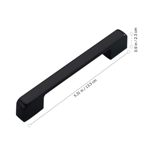 Metal wardrobe pulls black bezel handles 1