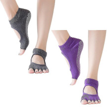 Half Toe Grip Socks for Pilates Yoga Ballet 3-Pack