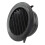 Efficient Airflow Black ABS Round Ventilation Hose Diffuser Grille Cover Wall Ceiling Mounting Easy Cleaning & Low Noise 1