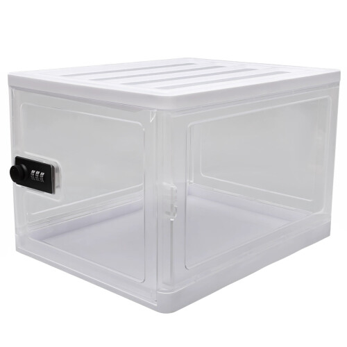 Clear Lockable Storage Box for Food Phone Medicine -