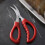 Seafood Tools Set Kitchen Shears Stainless Steel Red 3Pcs 7