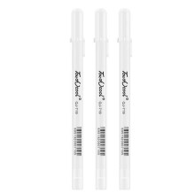 3X 150mm White Gel Ink Marker Pen Drawing Art Fine Tip Sketching Painting Tool