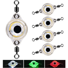 6PCS LED Underwater Fishing Lures,LED Lighted Bait Flasher,Deep Drop Fishing Lures, Fish Eye Attractive Light Bait Lure Lamp, Gift