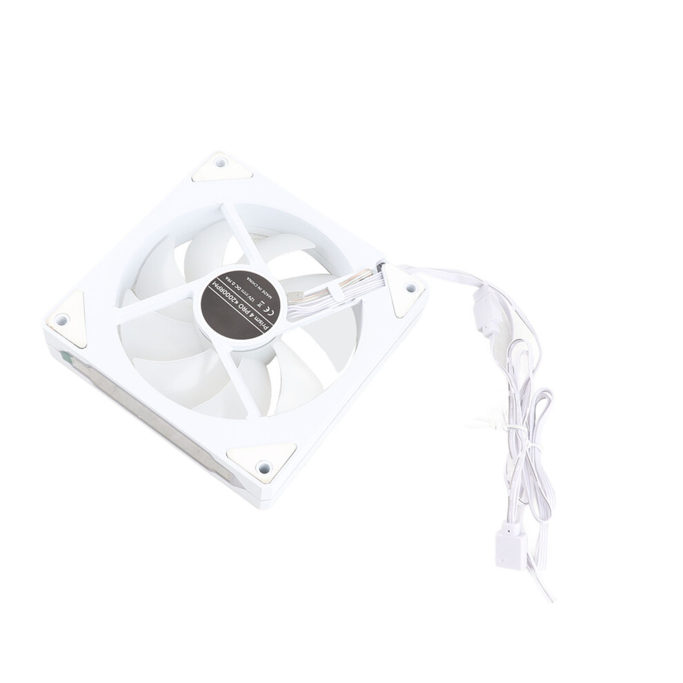 120Mm Argb Pwm Case Fan 800-2000Rpm Silent Rgb Cooling Fan White 8051387594226