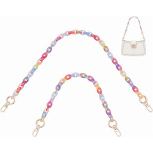 Rainbow Acrylic Bag Chains 44/63cm 2 pcs
