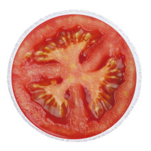 Microfiber Round Beach Towel Fruit Print with Tassels 150 cm