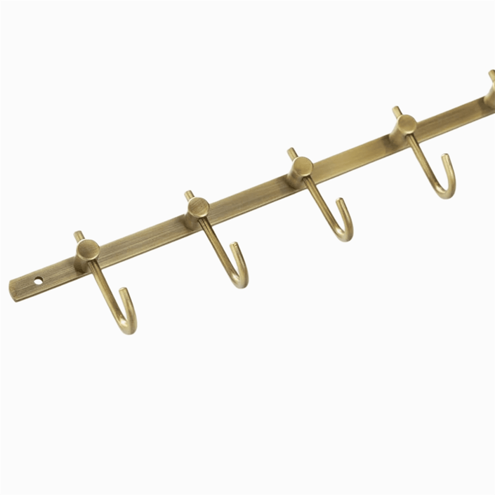 Bronze Towel Hook, Brass Row Hooks Rack, Bathroom Towel Hook, Coat Rack For Bathroom Kitchen Garage Wall Mounted,1 X Brass Hook,As Shown 9152228723740