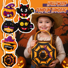 Halloween Trick or Treat Bags,Halloween Tote Bags with Handles Goodie Bags,Halloween Gift Bags,Pumpkin Party Favor Halloween Basket