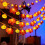 Halloween pumpkin string lights orange 10-pack 2