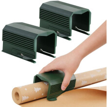 2PC Army Green Wrapping Paper Cutter Set – Compatible with Christmas & Birthday Gift Wrap Rolls