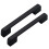 Metal wardrobe pulls black bezel handles 4