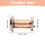 Door Viewer Solid Brass 220-Degree Wide Angle for 35-60mm 2