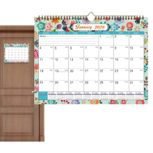 2026 Wall & Desk Calendar (Jul 2025–Dec 2026), 18-Month, Twin-Wire, Julian Dates