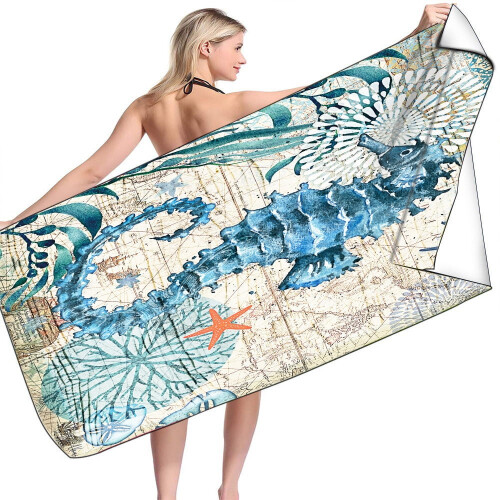 Beach Towel Microfiber Adult Water Absorption 1 Pack