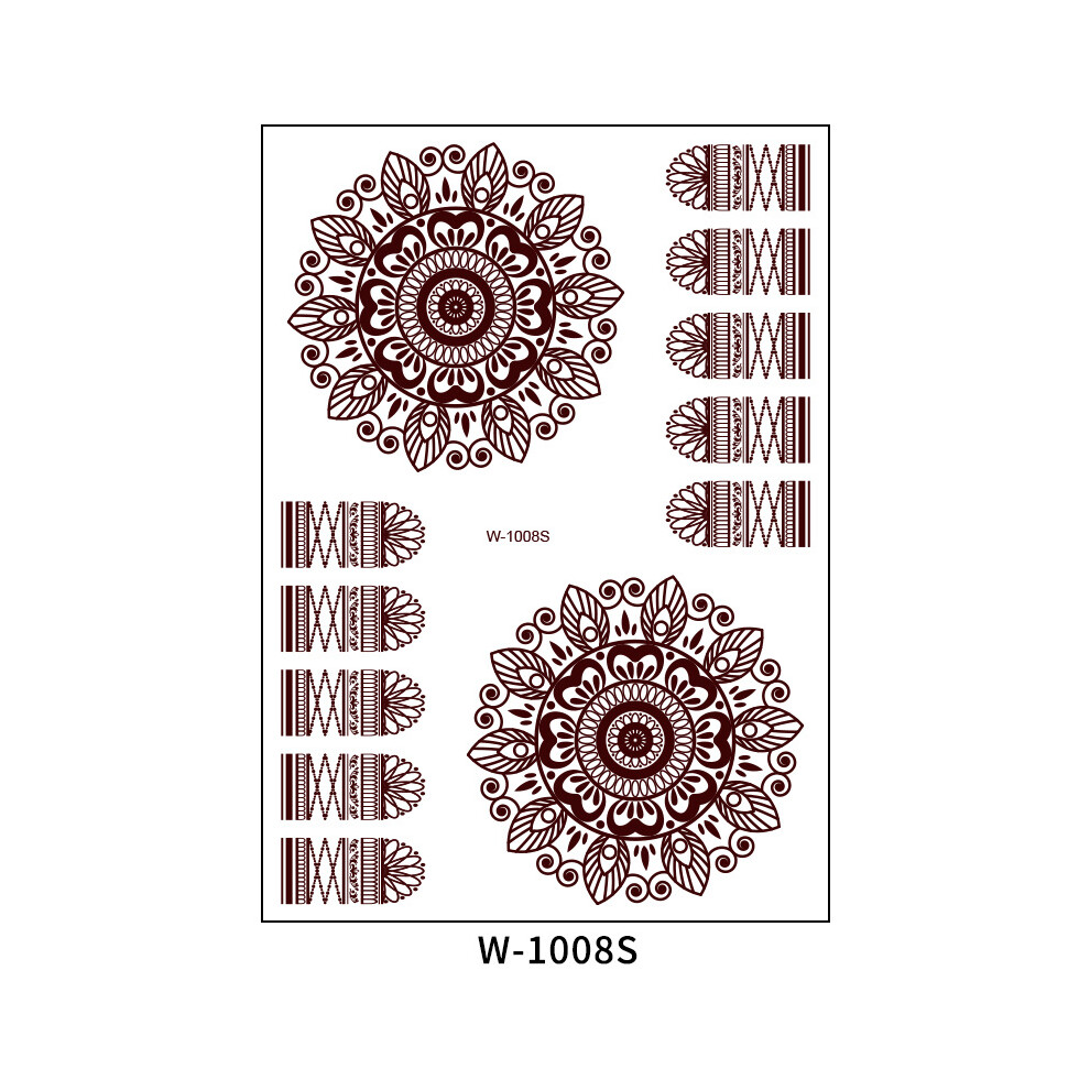 Dachuang Beauty White (F1) Henna Sticker Tattoo 208X148mm