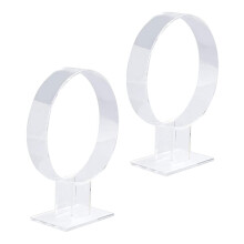 Topbathy Support de bandeau en acrylique blanc (lot de 2)