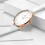 Women's minimalist dress watch with leather strap 7