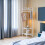Freestanding coat rack with 2 shelves and corner storage 7