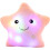 Twinkle Star Plush Pillow LED Night Light White 7
