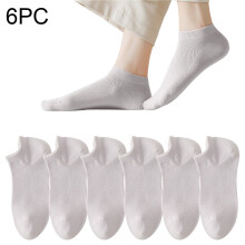 Nrmvnmi Women's Ankle Socks, Anti-Slip, Breathable Mesh, Soft & Lightweight, 6-Pair Pack