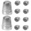FRCOLOR MLINS 10Pcs Professional Finger Protector Copper Thimble for Small Finger Convenient Sewing Tool 4
