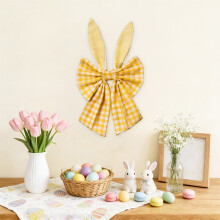 Easter Bunny Ear Bow Pendant Christmas Decoration