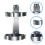 Wall Mount Fire Extinguisher Bracket Silver Metal 1 Pack 8