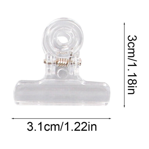 Transparent Plastic Dovetail Clip for Bills, Papers & Documents – Multi-Use Office & Study Organizer 1