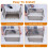 Collapsible Storage Bin PP 70QT with Lid and 4 Wheels 8