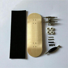 Wooden Fingerboard Finger Skateboard Bearings Nuts Foam Tape 32MM